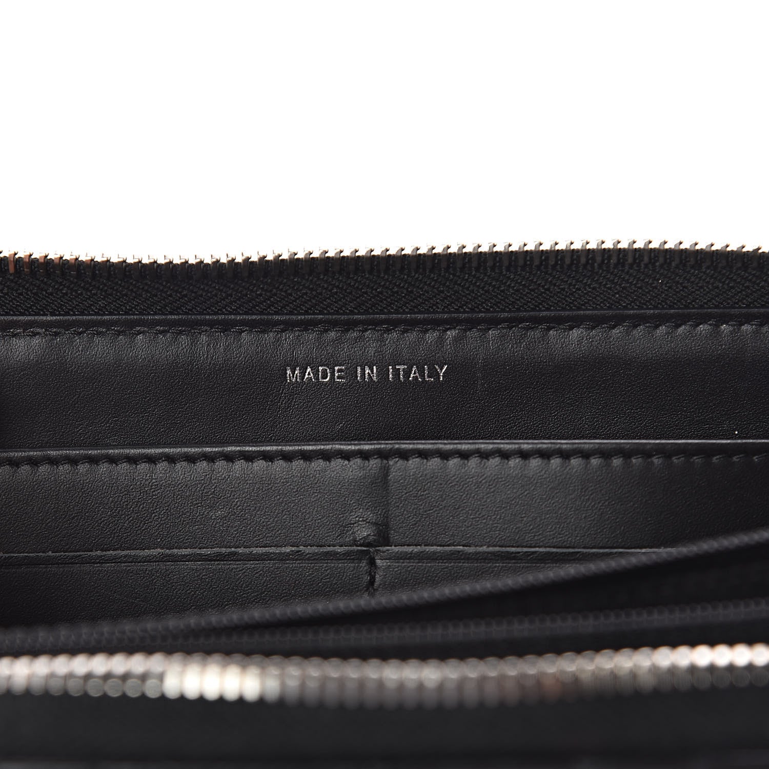 Chanel Lambskin Camellia Studded Large Gusset Zip Around Wallet Black 7 of 12