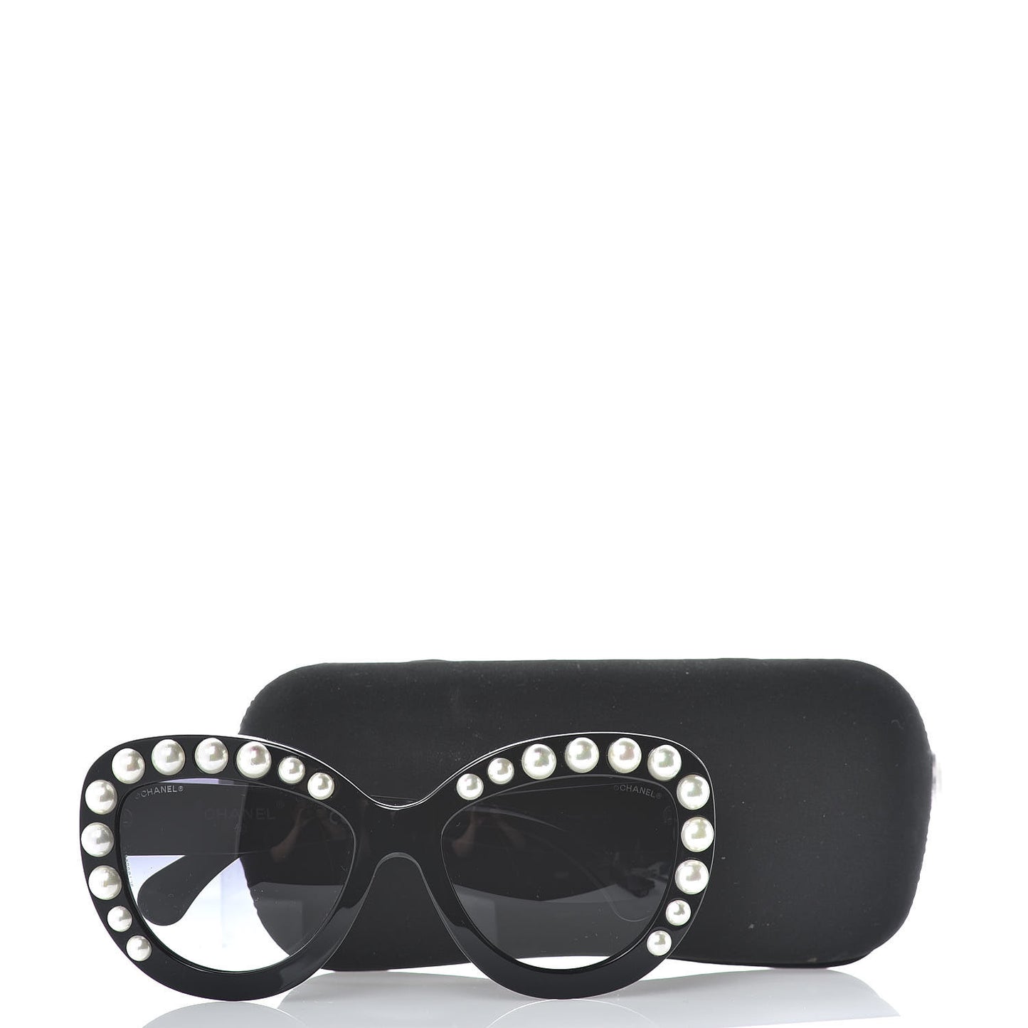 Pearl Cat Eye Sunglasses 71096 Black