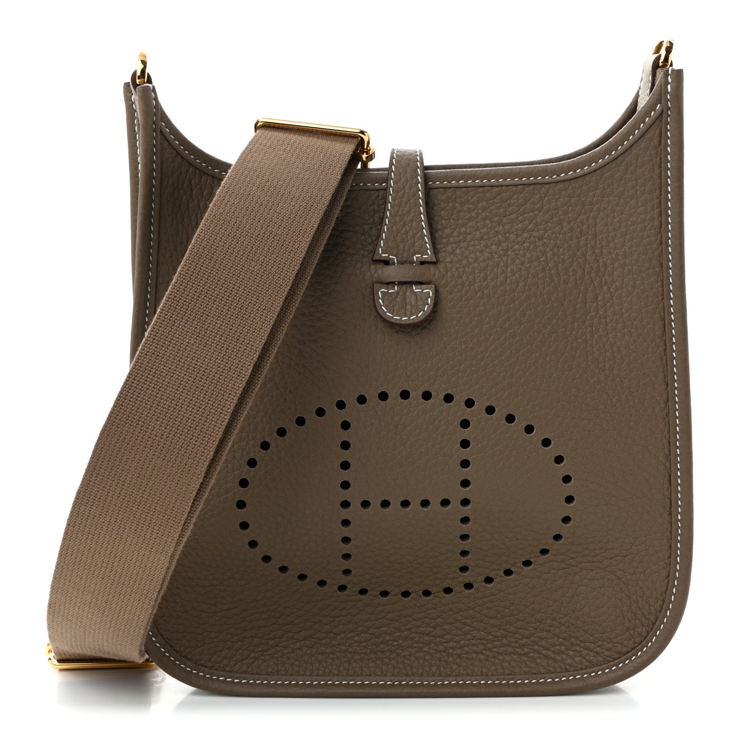 Hermes Taurillon Clemence Evelyne 23 Poche III Etoupe 1 of 11