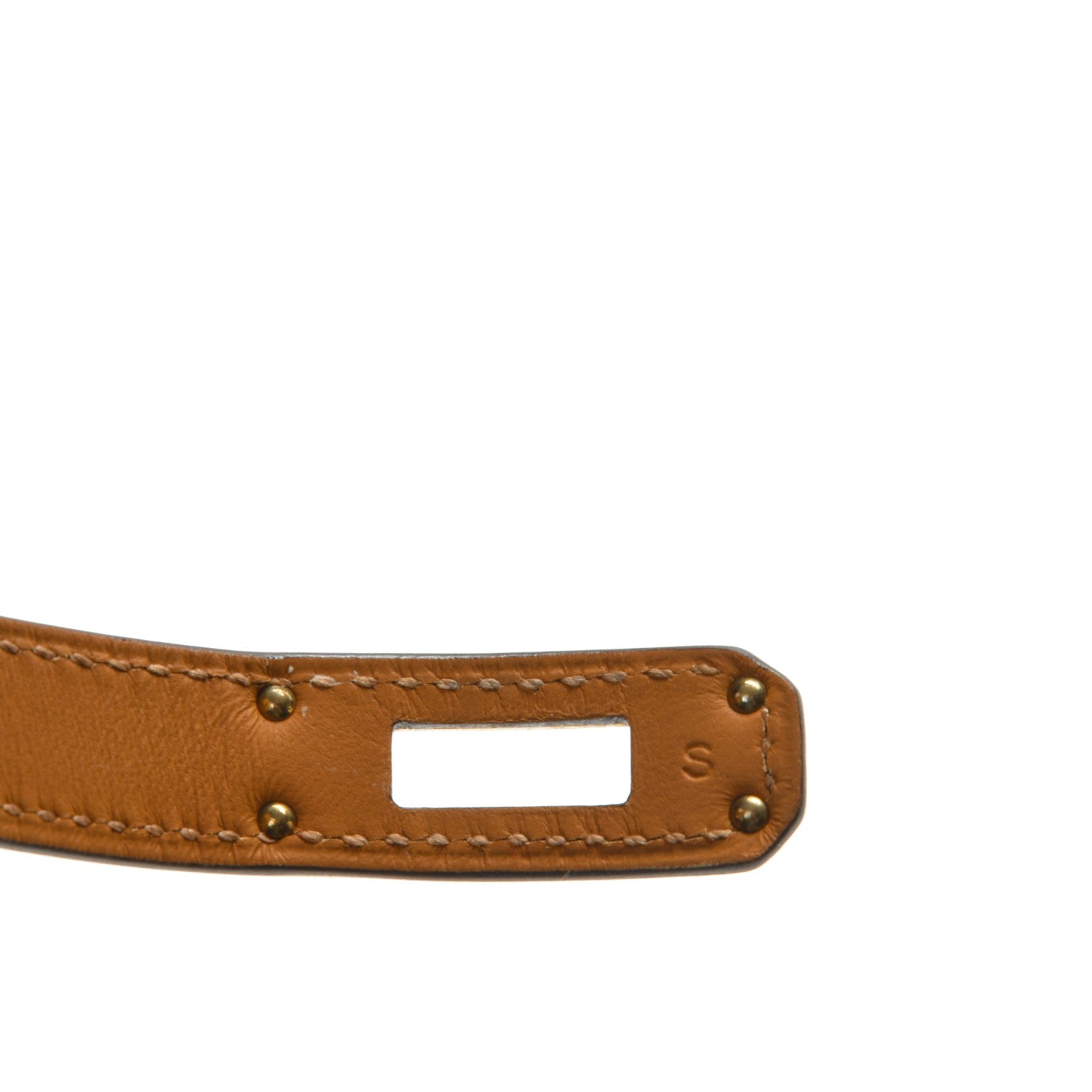 Hermes Epsom Kelly Double Tour Bracelet S Orange Poppy 6 of 7