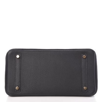 Hermes Togo Birkin 30 Black 7 of 34