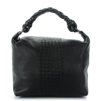 Bottega Veneta Cervo Deerskin Intrecciato Braided Hobo Nero Black 1 of 7