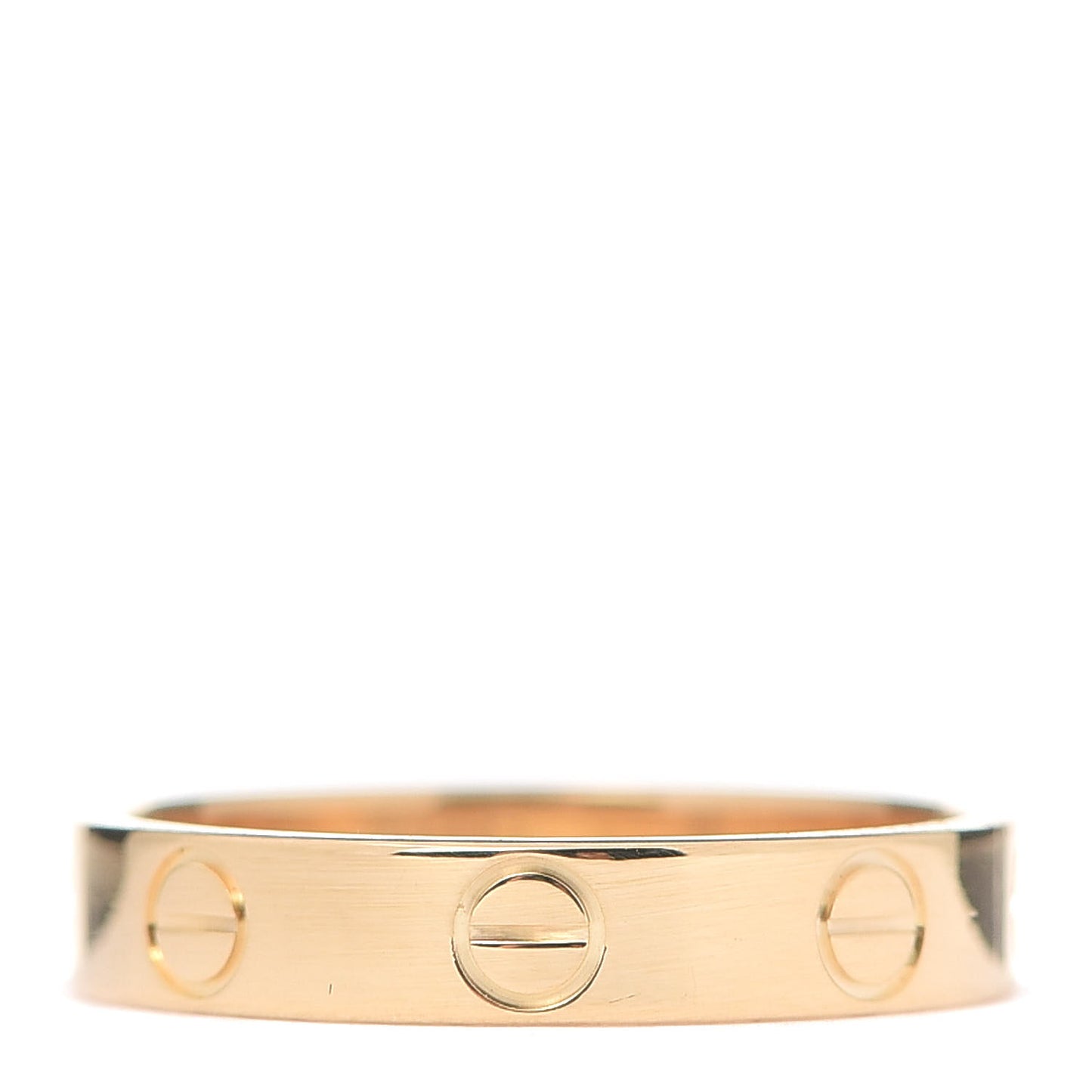 18K Yellow Gold 3.5mm LOVE Wedding Band Ring 51 5.75