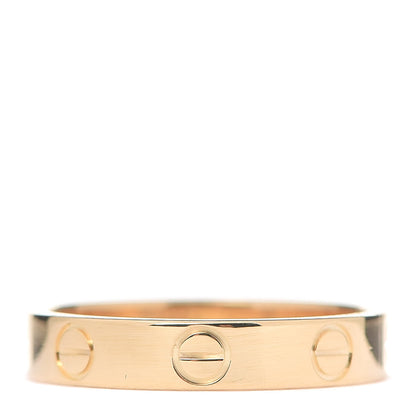 Cartier 18K Yellow Gold 3.5mm LOVE Wedding Band Ring 51 5.75 3 of 6