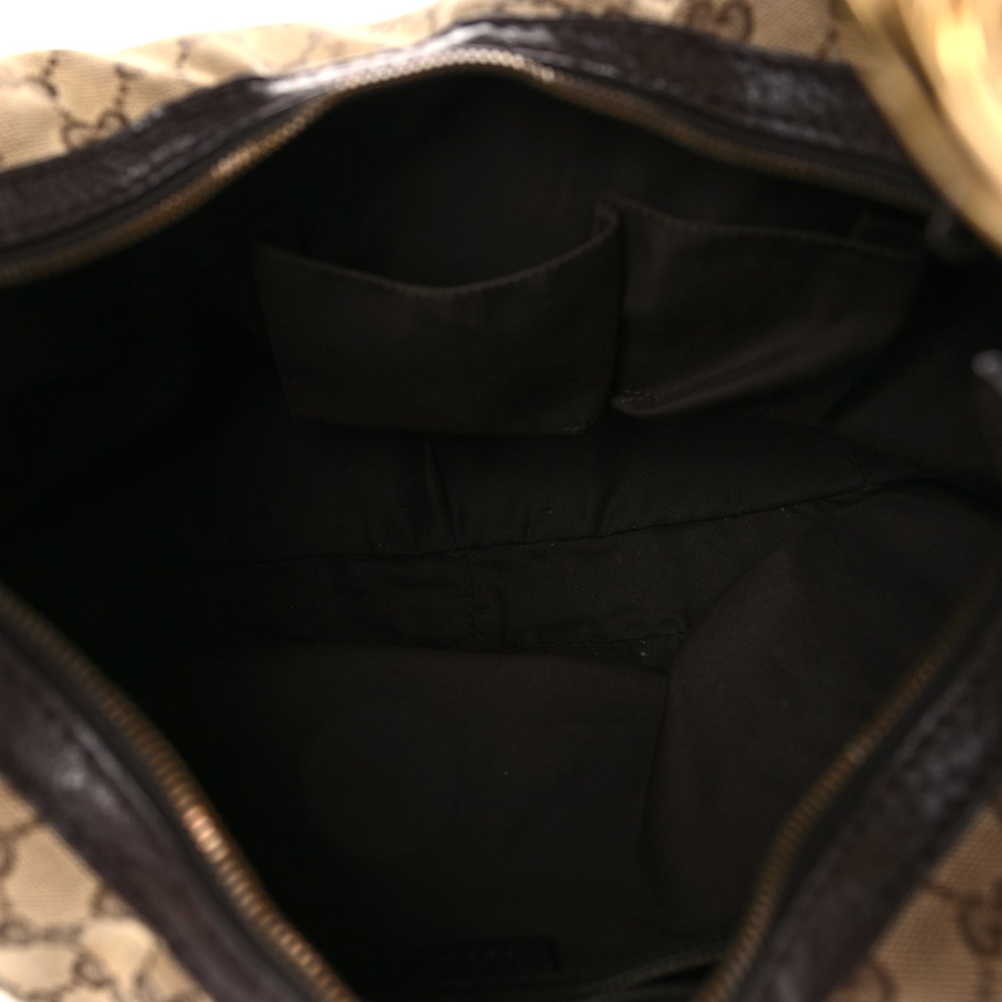 Monogram Medium Interlocking Hobo Dark Brown