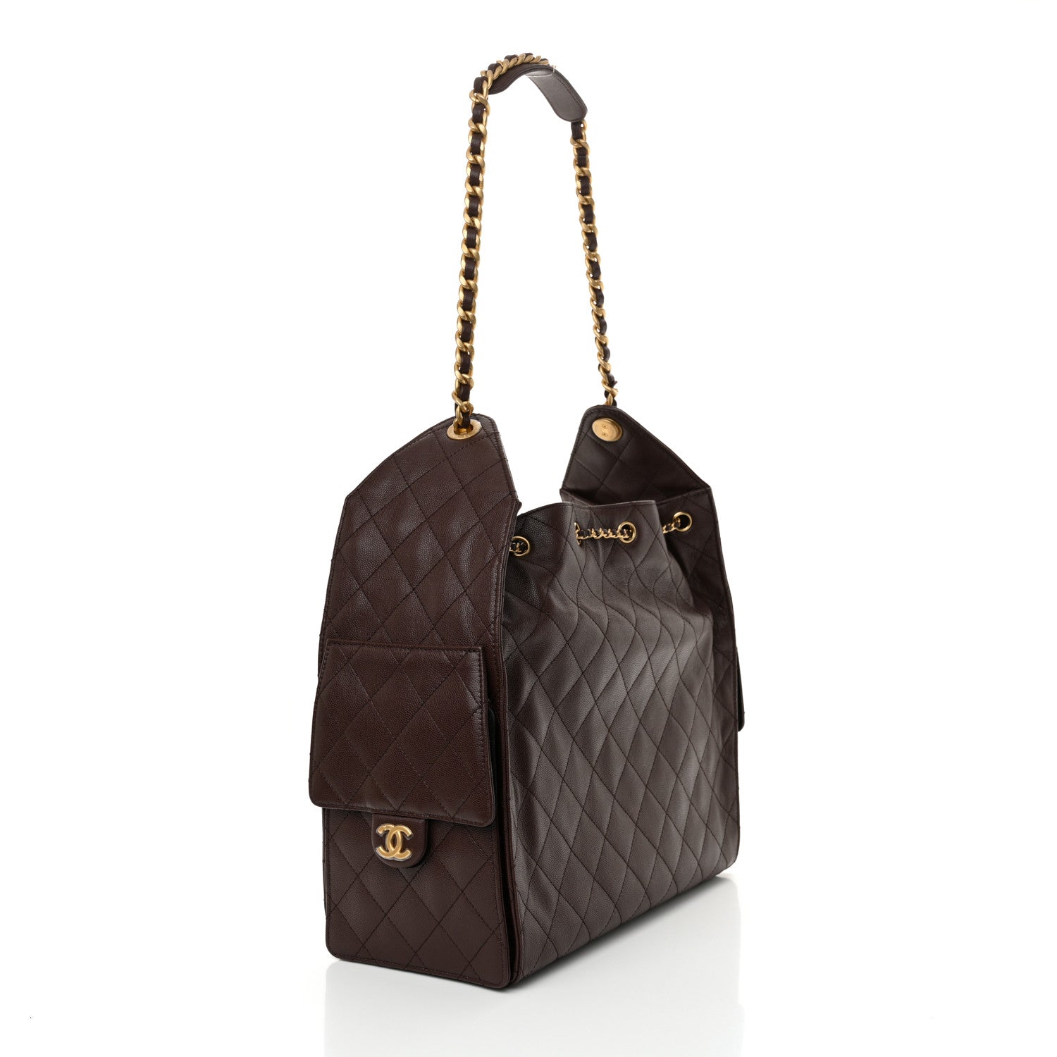 Chanel Caviar Quilted Medium Chanel 25 Handbag Dark Brown 4 of 12