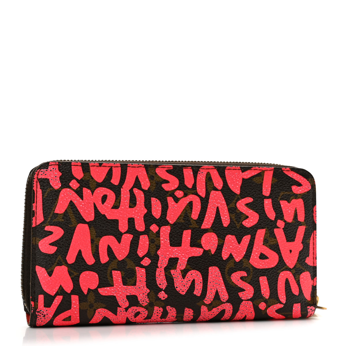 Louis Vuitton Monogram Graffiti Zippy Wallet Fuchsia 3 of 10