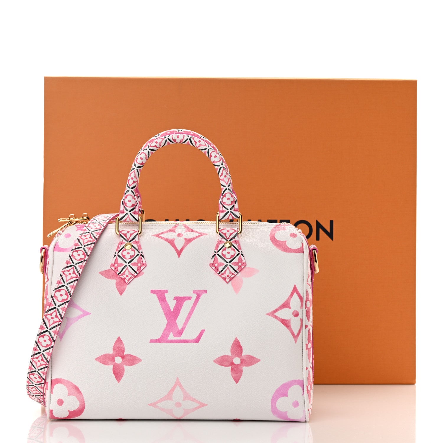 Louis Vuitton Monogram Giant By The Pool 2.0 Speedy Bandouliere 25 Rose 10 of 10