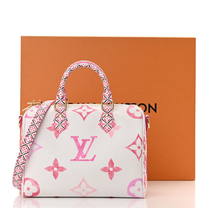 Louis Vuitton Monogram Giant By The Pool 2.0 Speedy Bandouliere 25 Rose 10 of 10