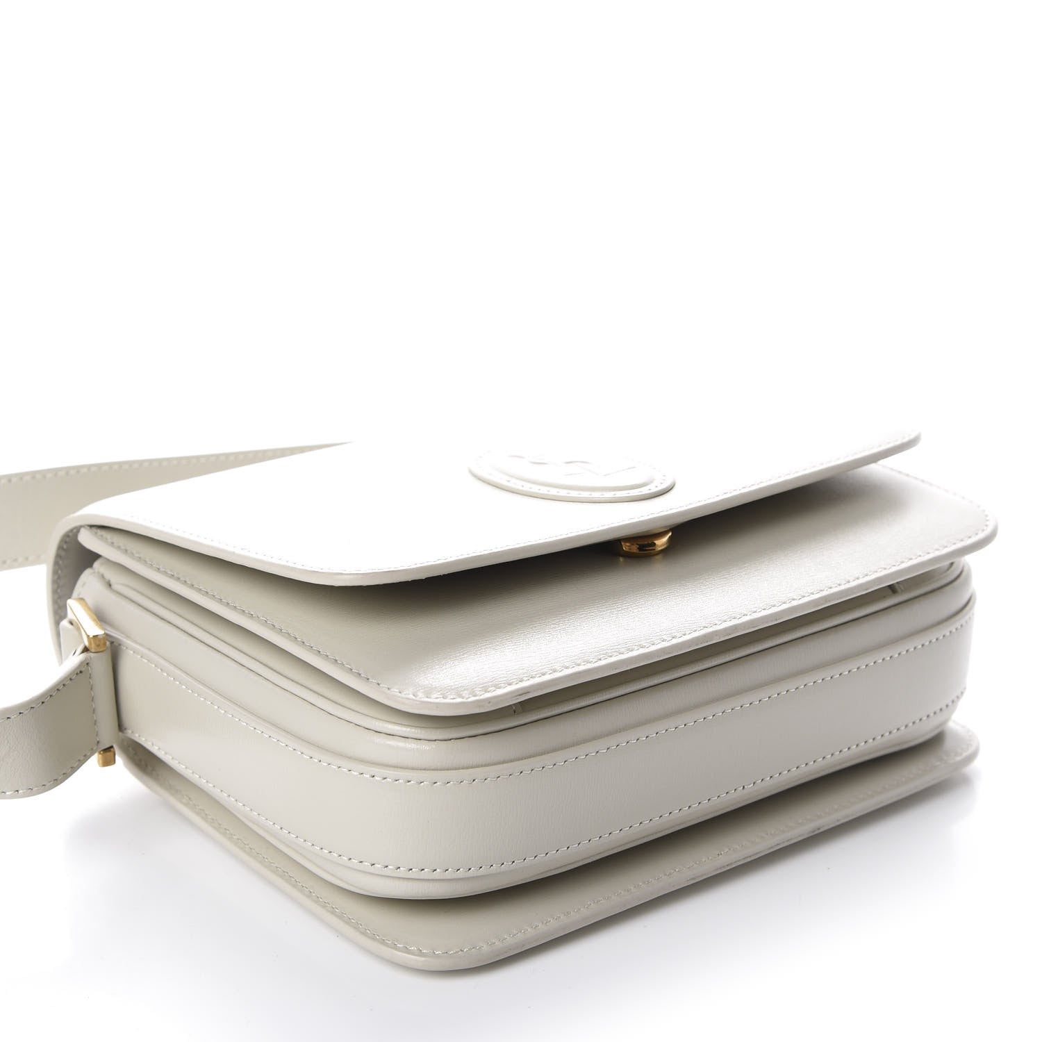 Saint Laurent Calfskin Le 61 Shoulder Bag White 4 of 10