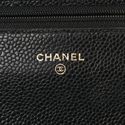 Chanel Caviar Quilted Wallet On Chain WOC Black 6 of 12