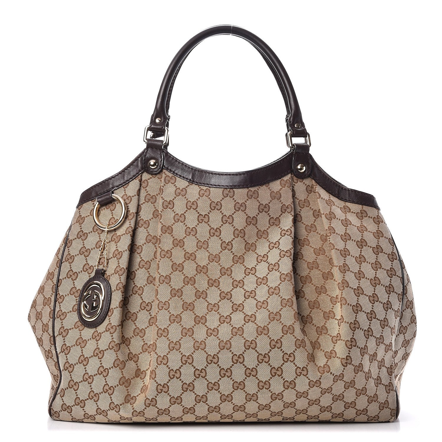 Gucci Monogram Large Sukey Tote Dark Brown 1 of 7