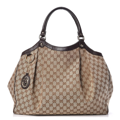 Gucci Monogram Large Sukey Tote Dark Brown 1 of 7