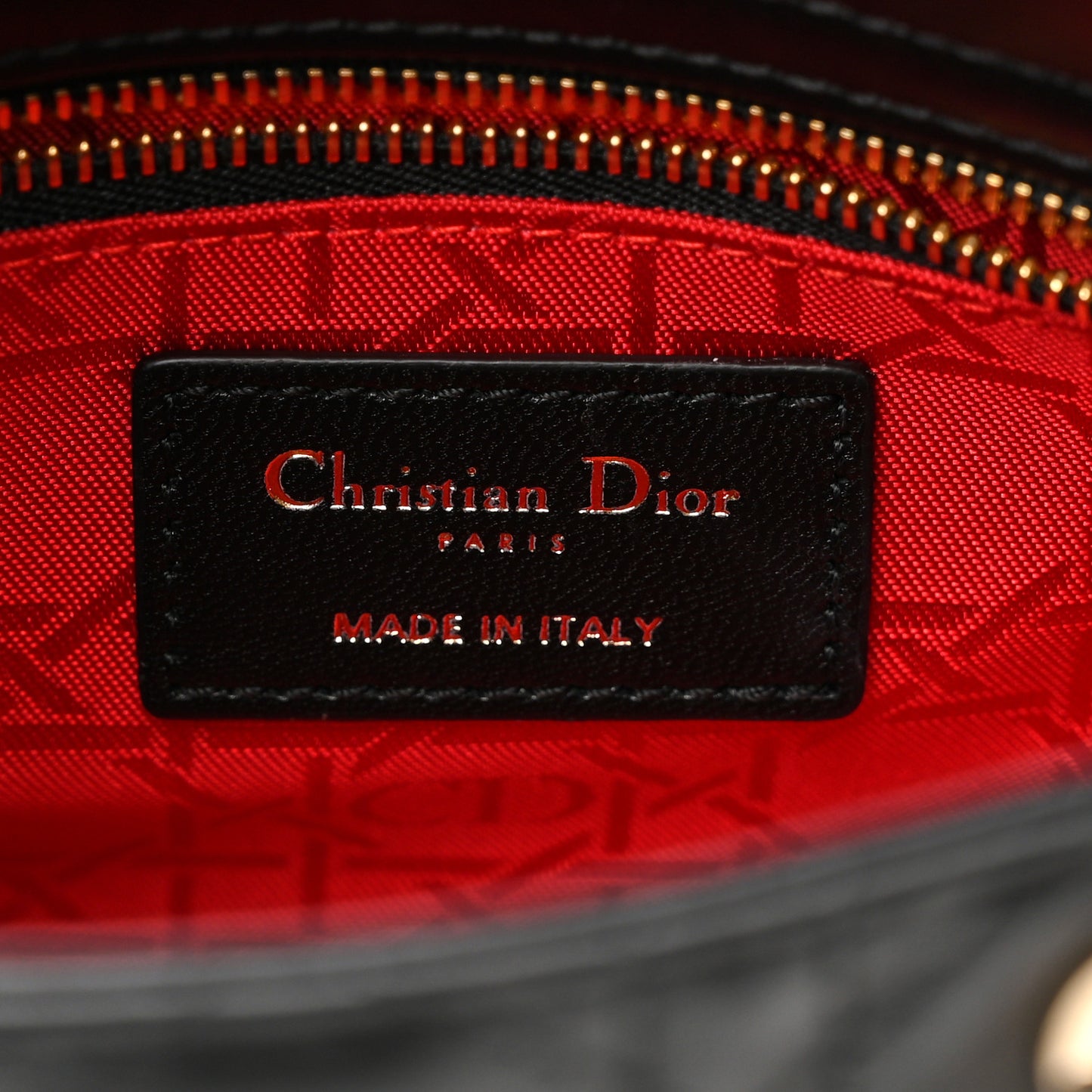 Lambskin Cannage Mini Lady Dior Black