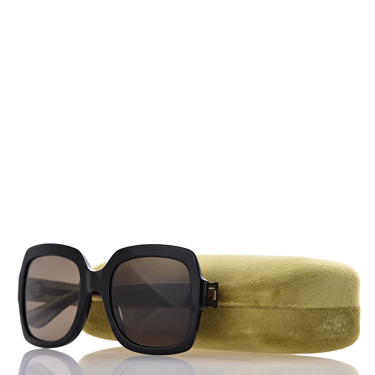 Oversize Square Web GG 0036S Sunglasses Black
