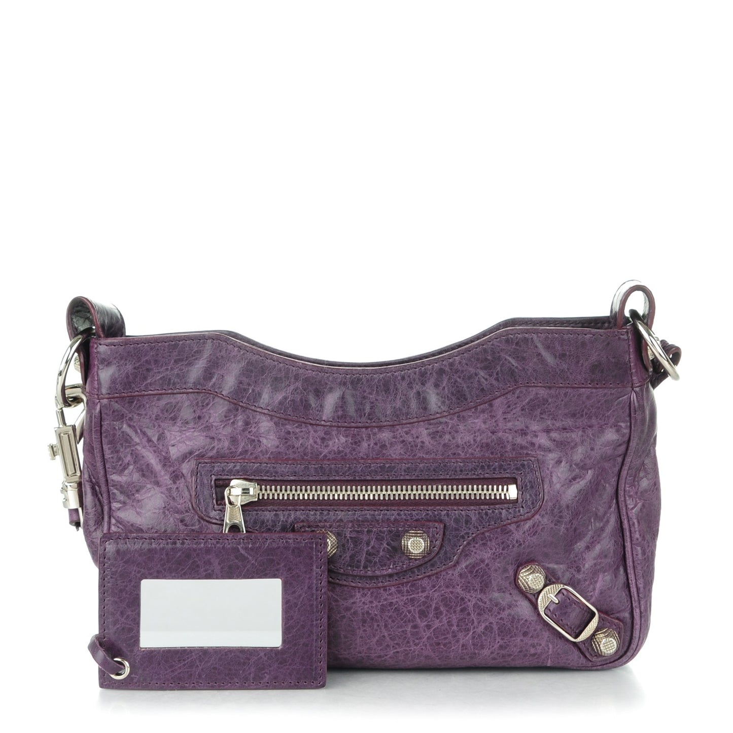Agneau Giant 12 Silver Hardware Hip Violet