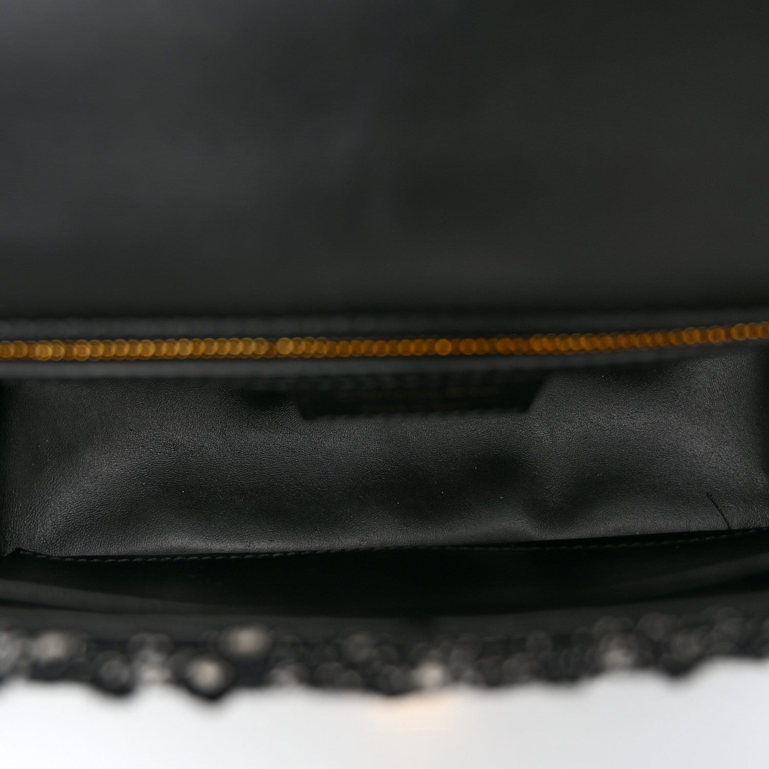 Christian Dior Calfskin Tweed Embroidered Cannage Medium Caro Bag Black White 5 of 10