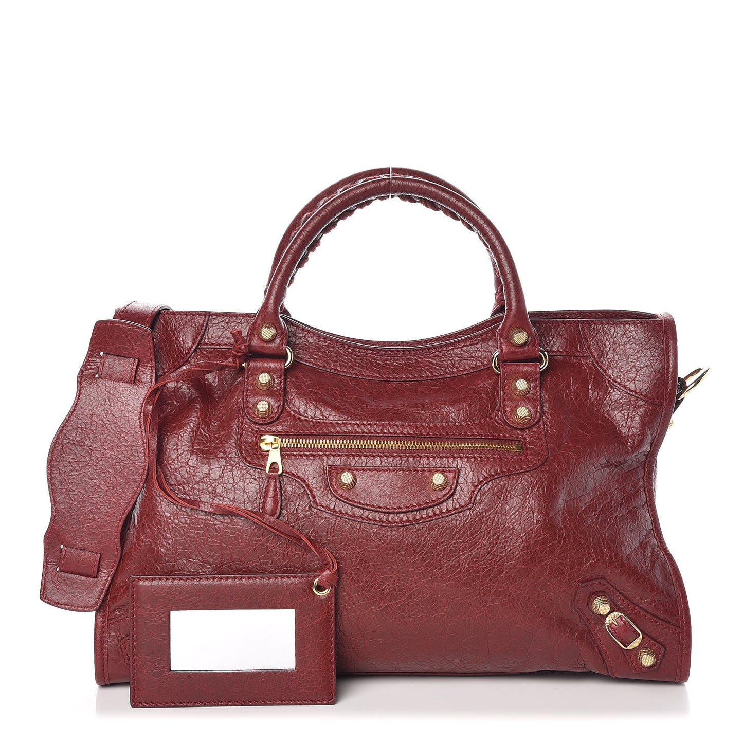 Agneau Giant 12 Gold Hardware City Rouge Cerise