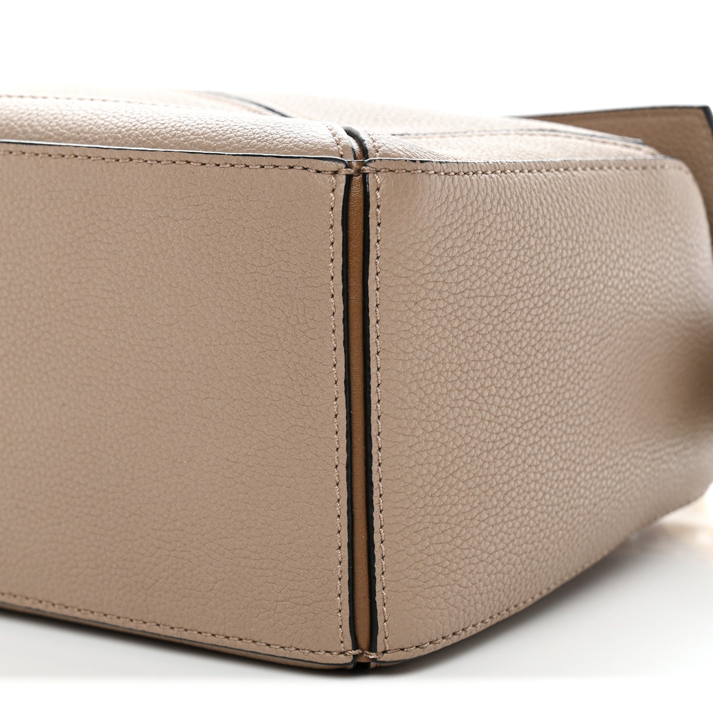 Grained Calfskin Small Puzzle Bag Sand Mink