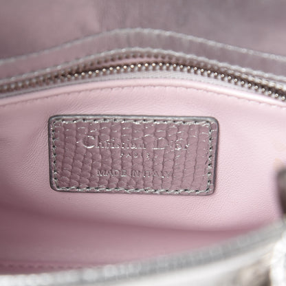 Christian Dior Metallic Lizard Mini Lady Dior Silver 6 of 17
