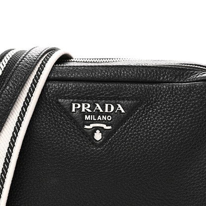 Prada Vitello Daino Soft Camera Crossbody Black 8 of 10