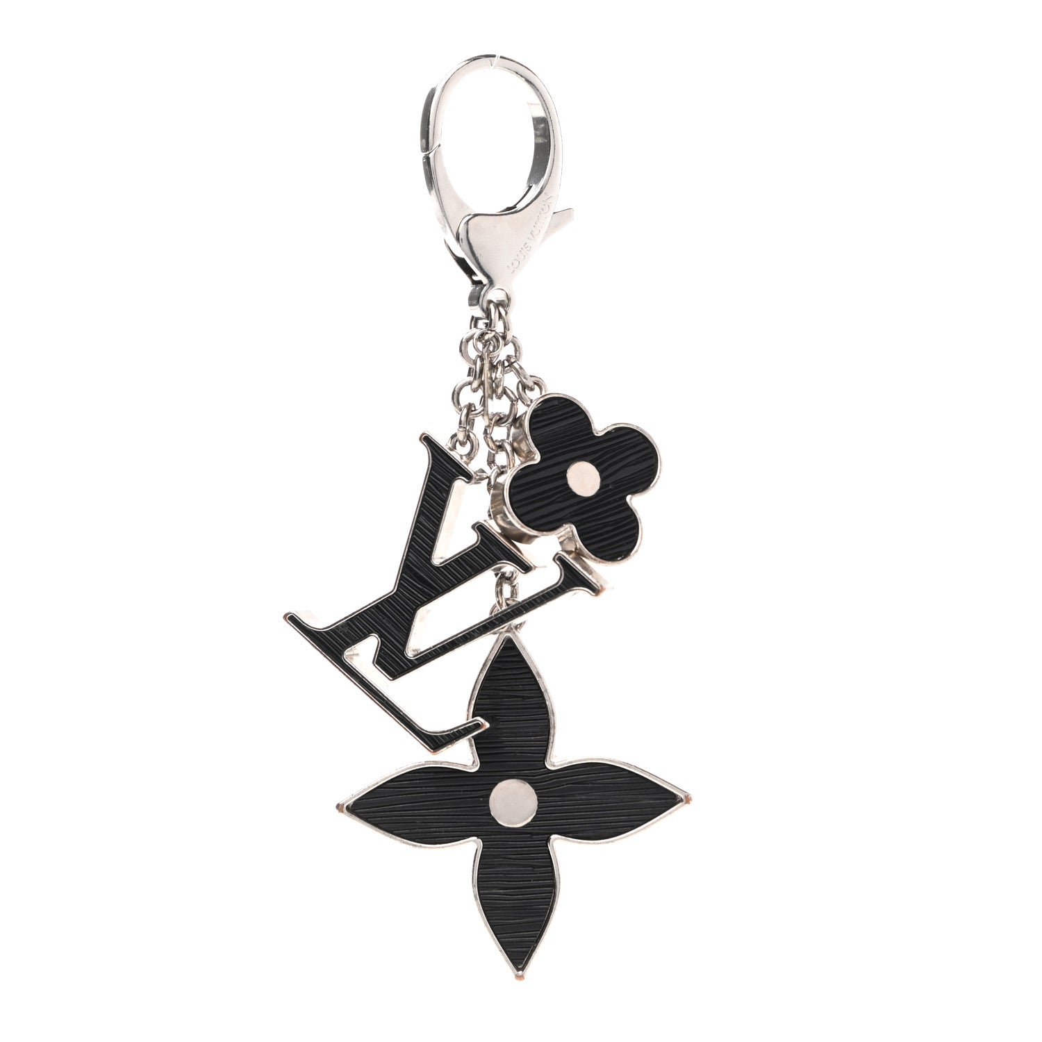 Louis Vuitton Electric Epi Fleur d'Epi Bag Charm Black 1 of 4