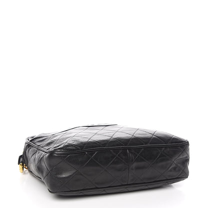 Chanel Lambskin Quilted CC Tassel Camera Case Black 4 of 13