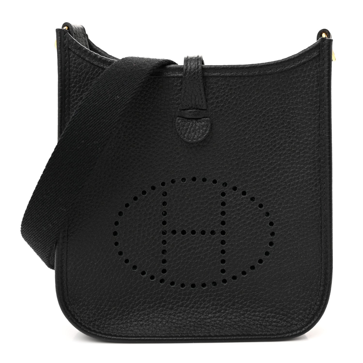 Hermes Taurillon Clemence Evelyne TPM Black 1 of 11
