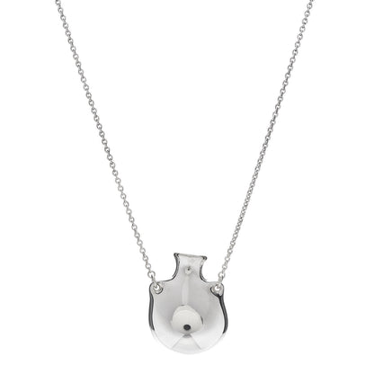 Tiffany Sterling Silver Small Elsa Peretti Bottle Pendant Necklace 1 of 6