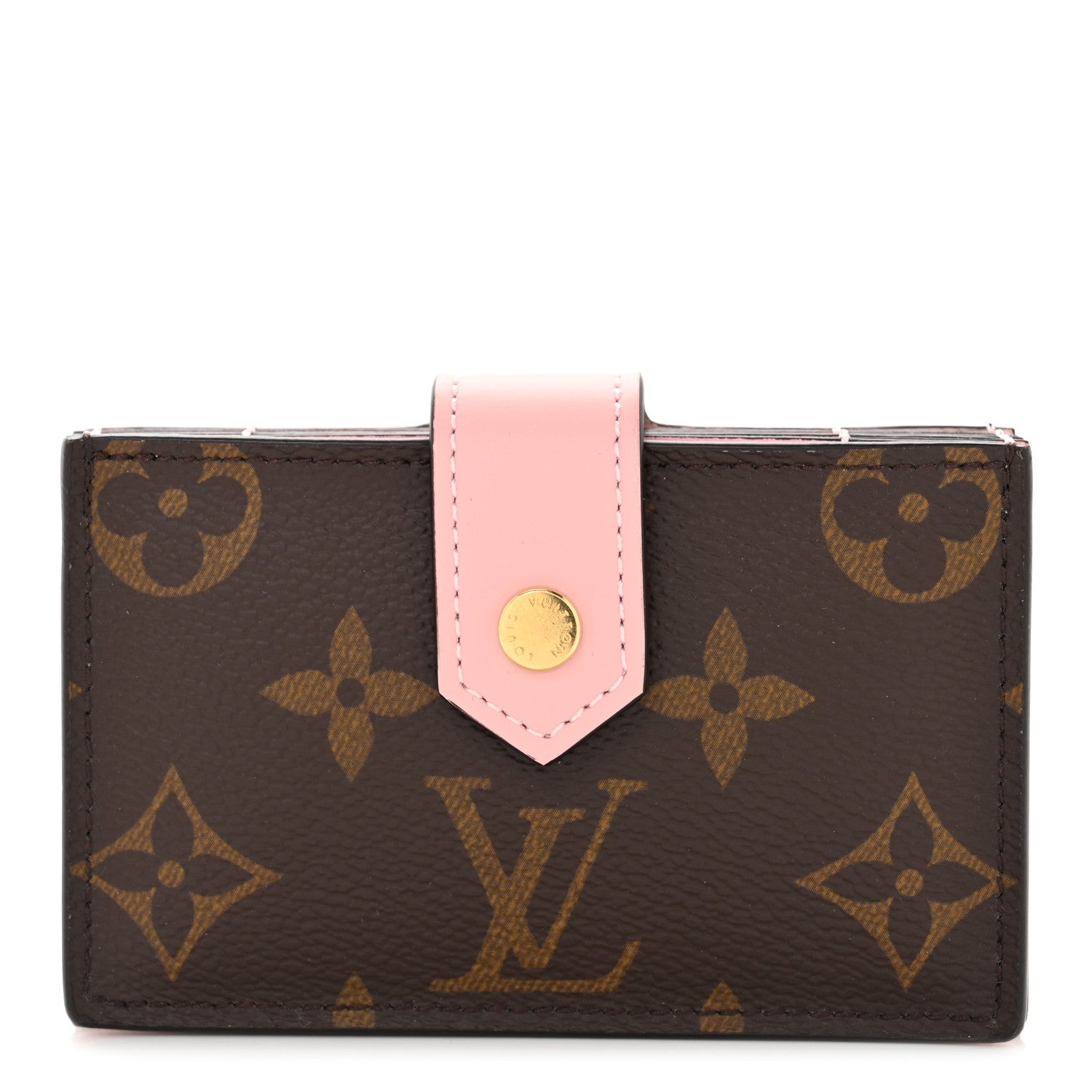 Louis Vuitton Monogram Gusset Card Holder Rose Ballerine 1 of 8