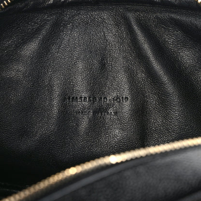 Saint Laurent Grain De Poudre Matelasse Monogram Mini Lou Camera Bag Black 7 of 12