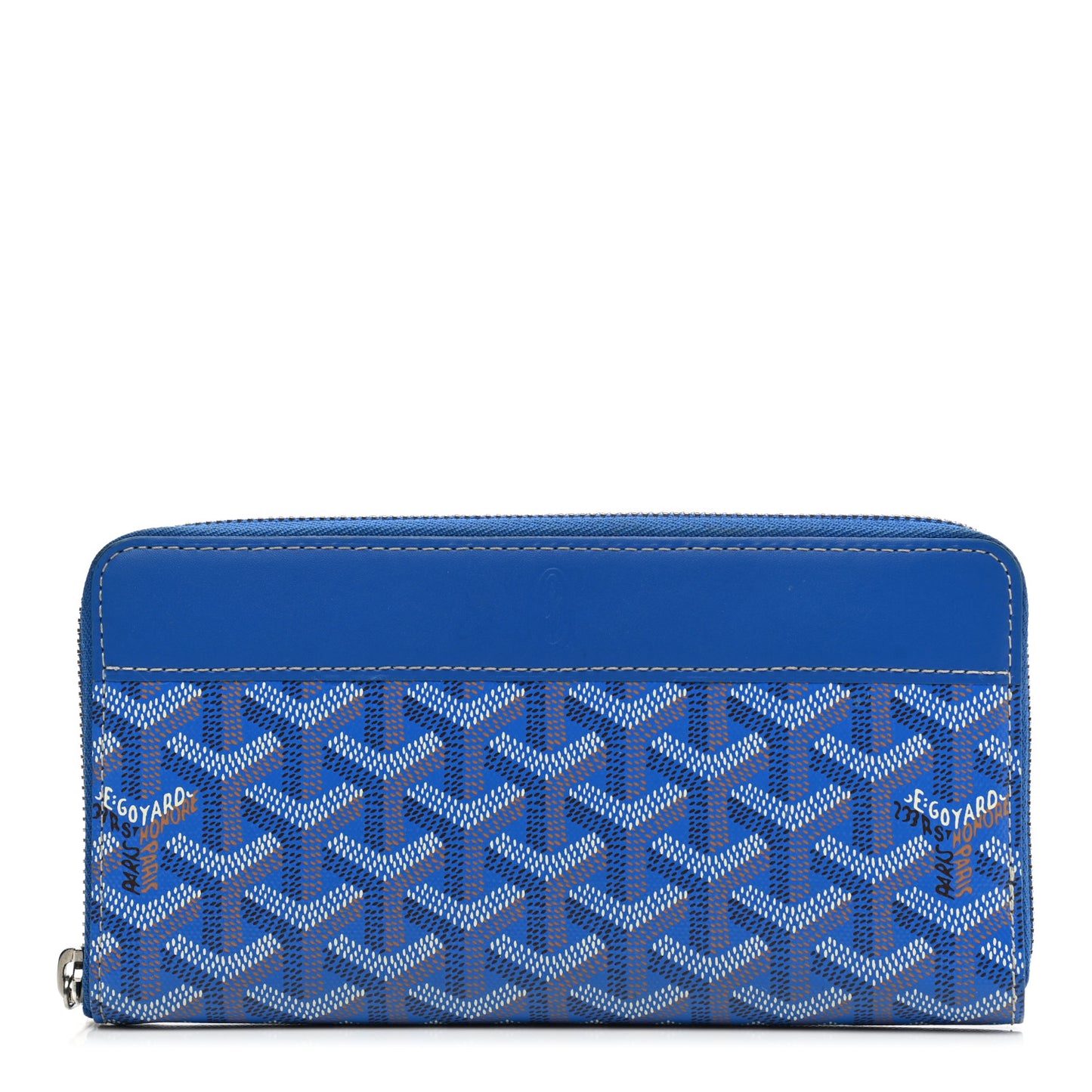Goyardine Matignon Zip Around GM Wallet Blue