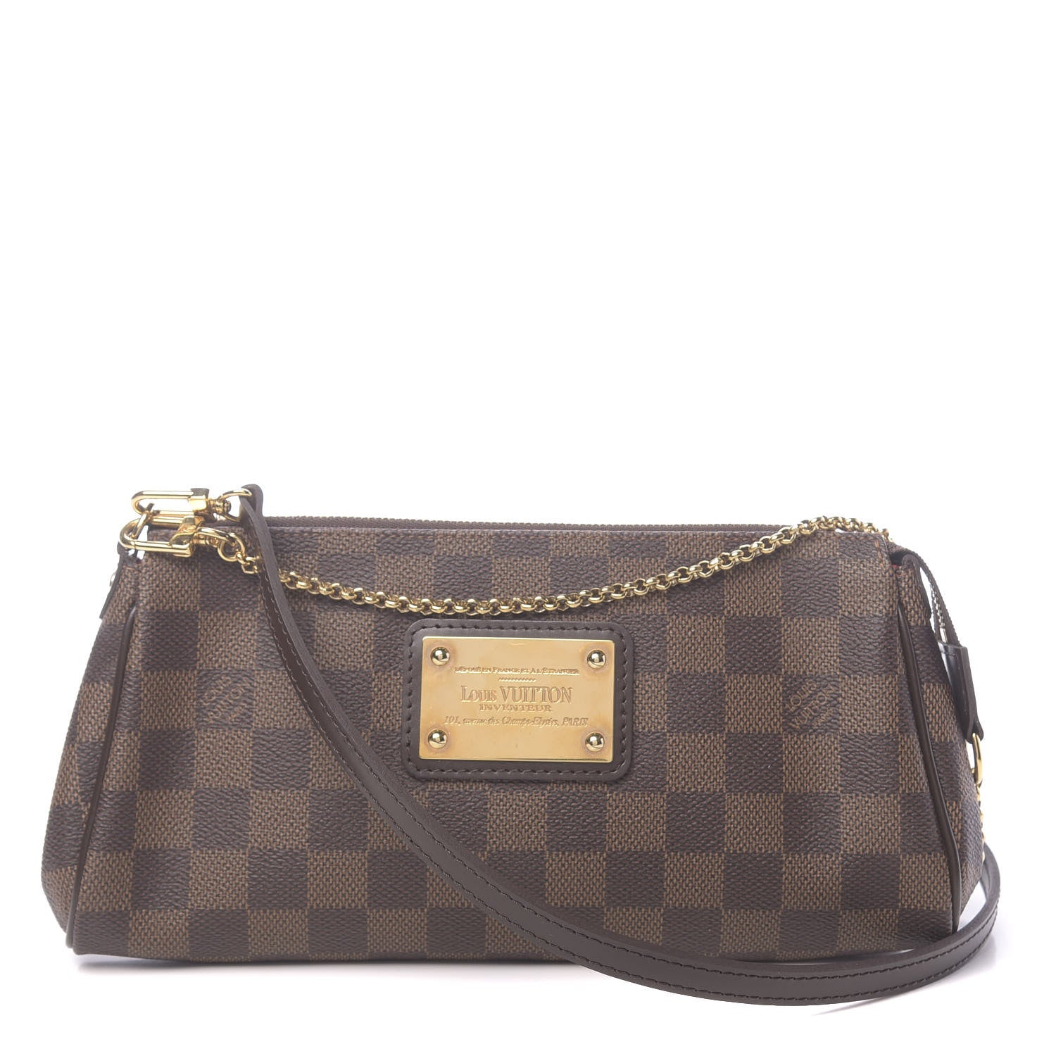Louis Vuitton Damier Ebene Eva Clutch 1 of 10