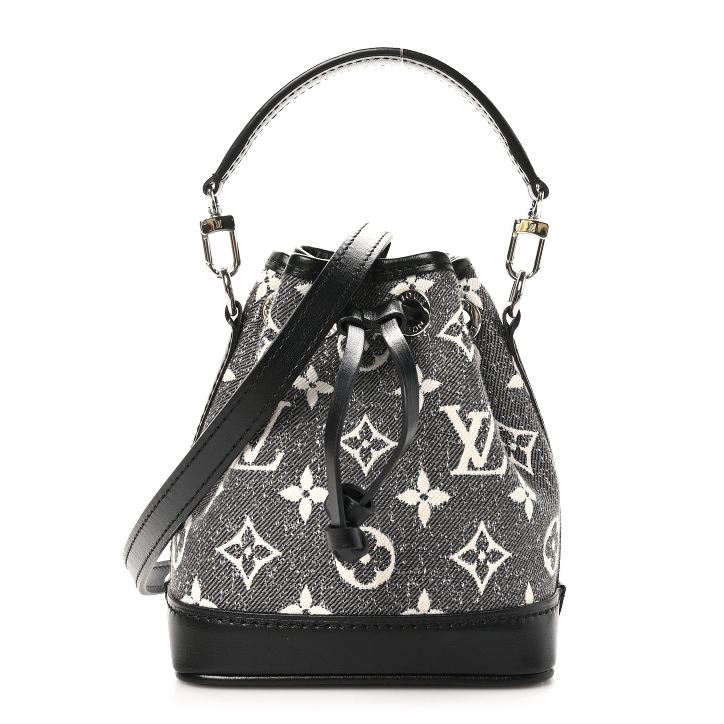 Monogram Jacquard Denim Nano Noe Bleu
