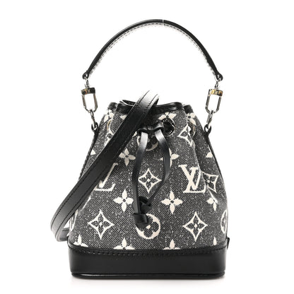Louis Vuitton Monogram Jacquard Denim Nano Noe Bleu 1 of 9