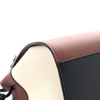 Loewe X Spirited Away Calfskin Textile Susuwatari Mini Hammock Shoulder Bag Havane Ecru 4 of 13