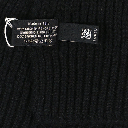 Chanel Cashmere Knitted CC Scarf Black 3 of 3