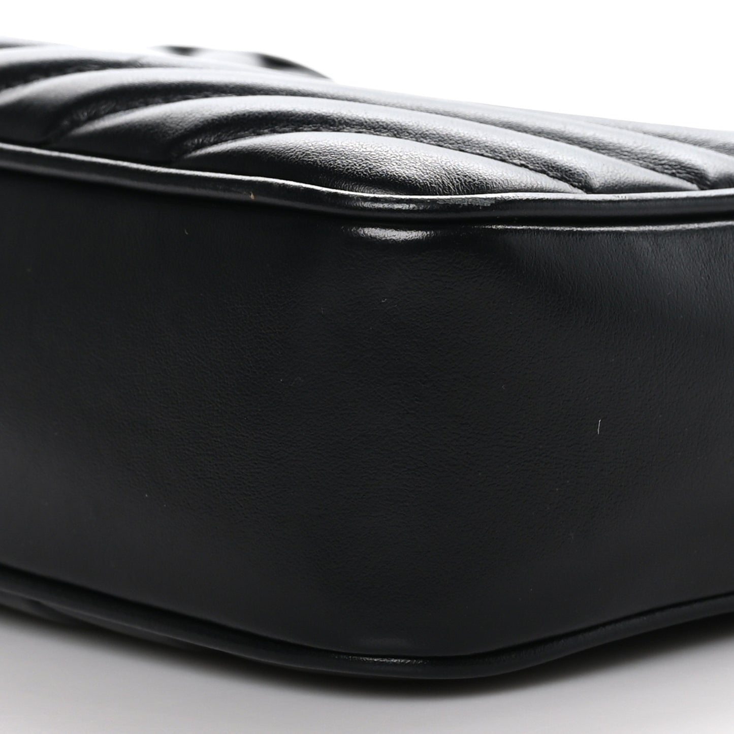 Calfskin Matelasse Monogram Monochrome Lou Camera Bag Black