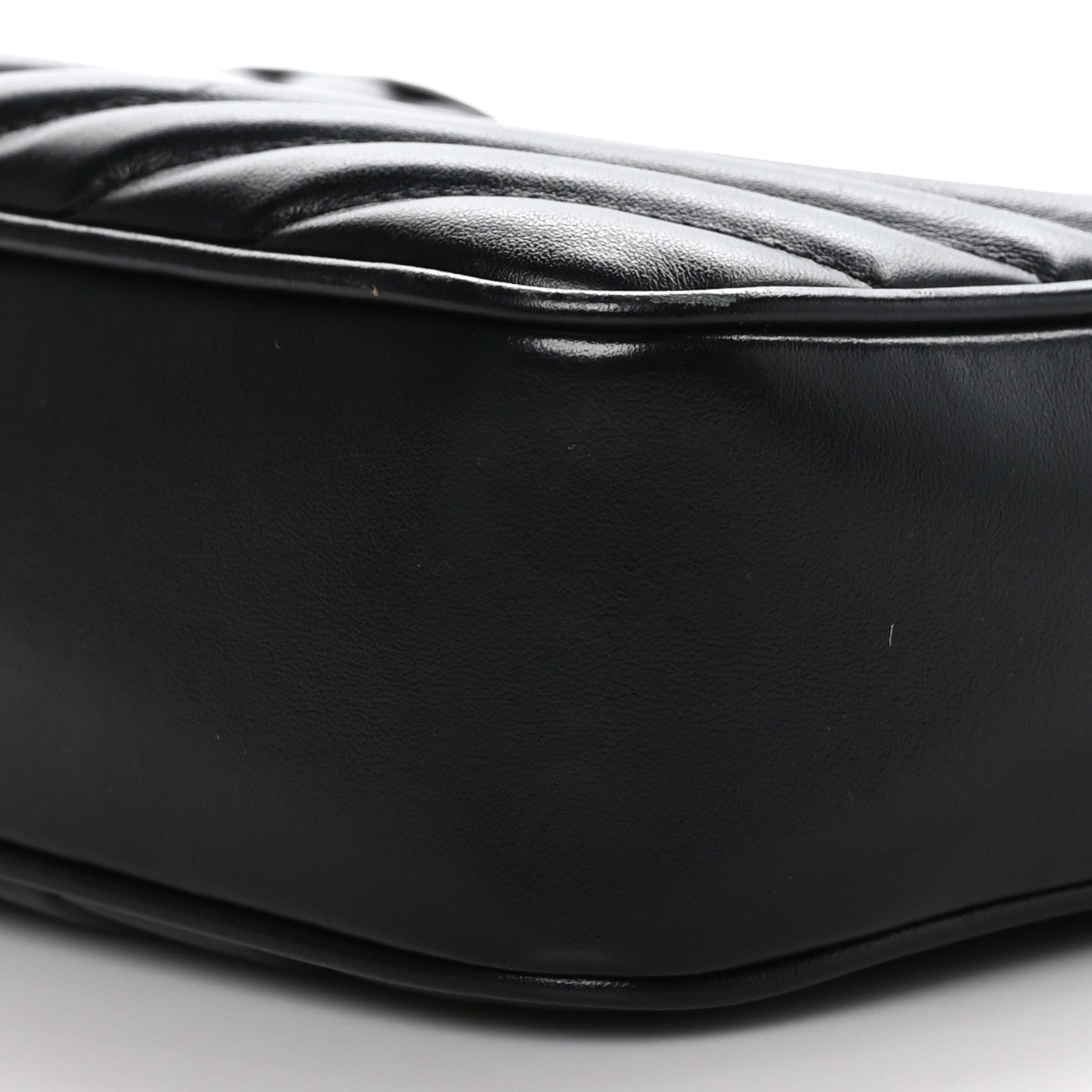 Saint Laurent Calfskin Matelasse Monogram Monochrome Lou Camera Bag Black 9 of 9