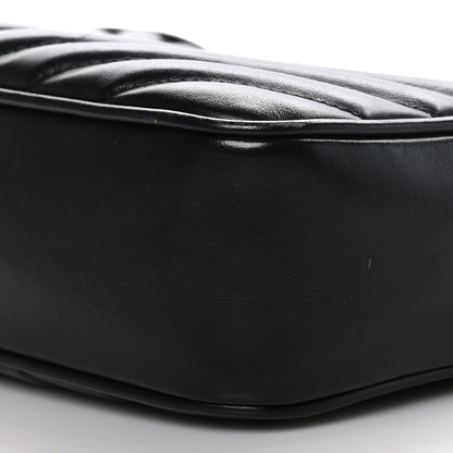 Saint Laurent Calfskin Matelasse Monogram Monochrome Lou Camera Bag Black 9 of 9
