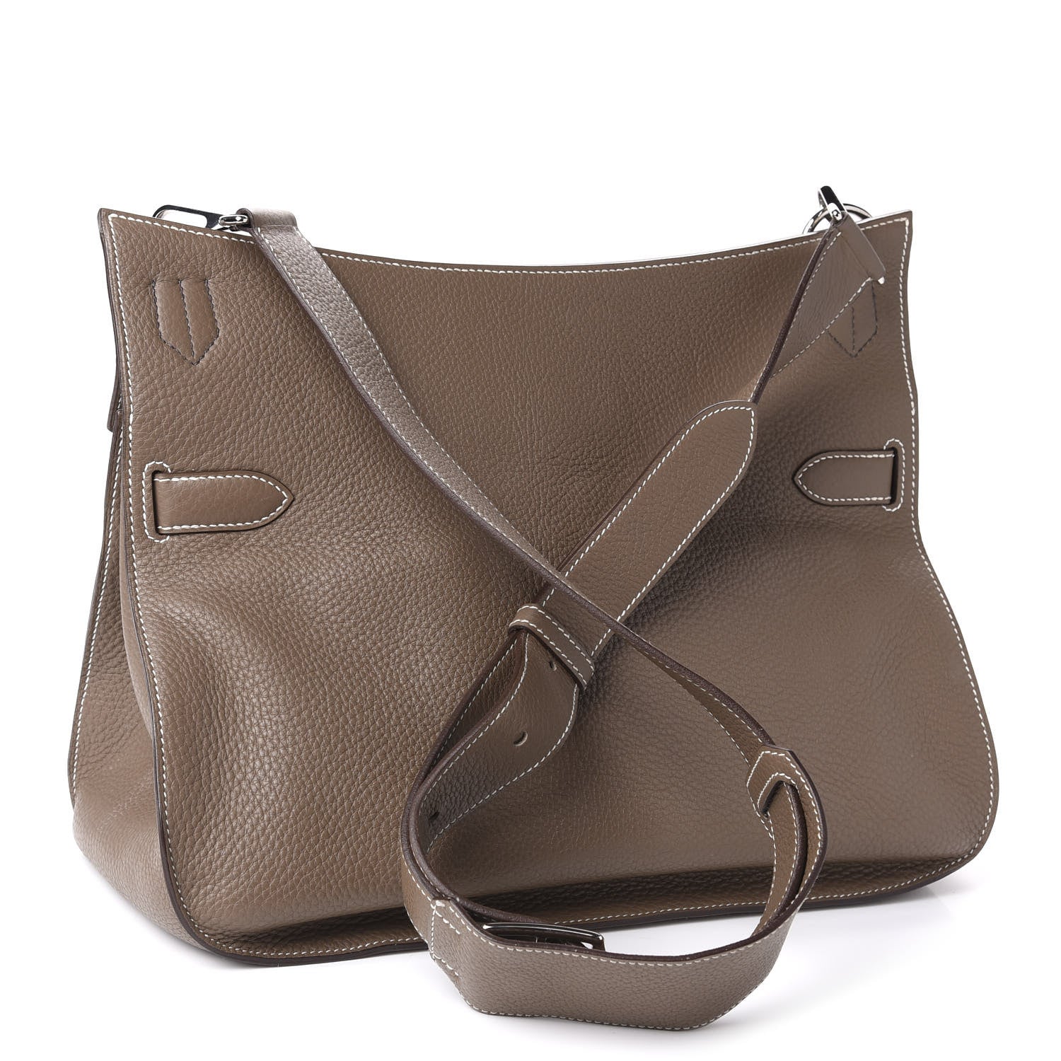 Hermes Taurillon Clemence Jypsiere 34 Etoupe 3 of 14