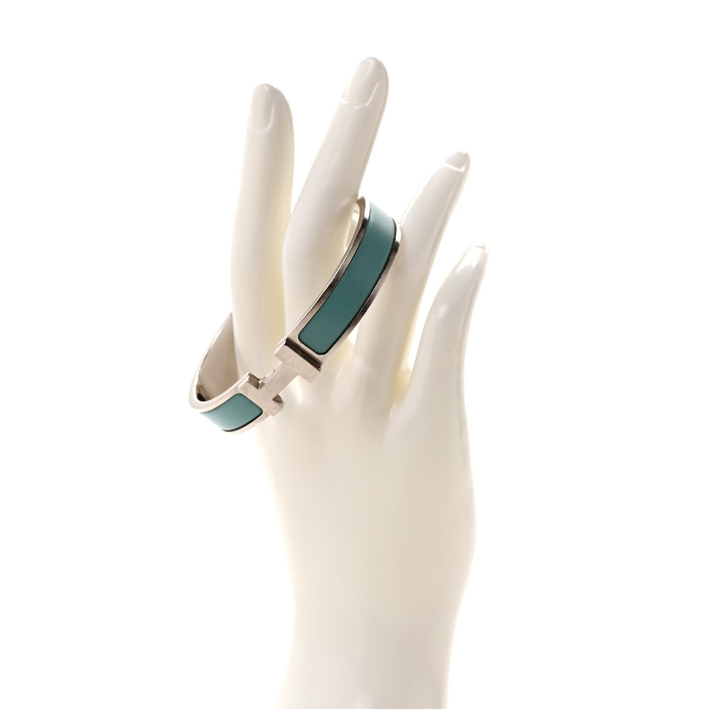 Matte Enamel Narrow Clic Clac HH Bracelet GM Lagon