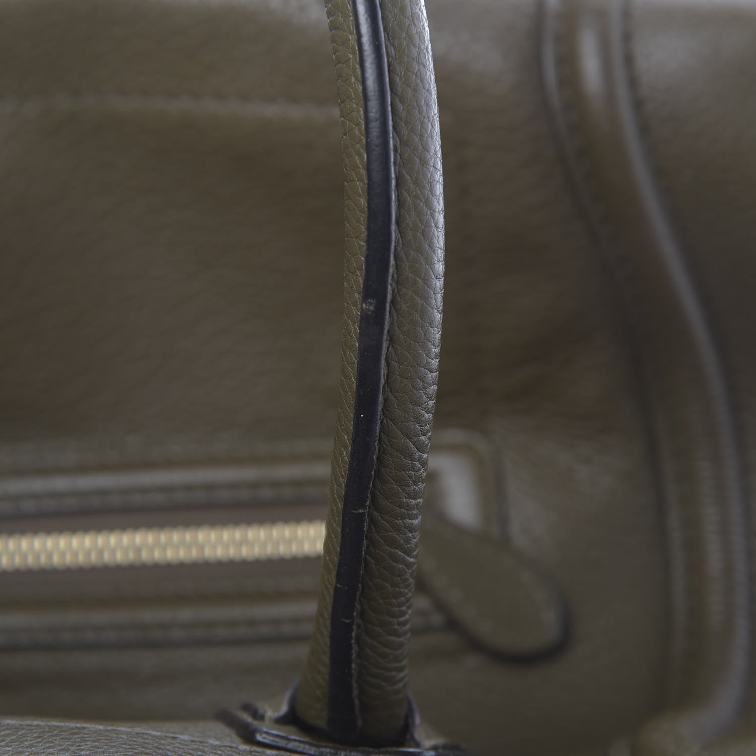 Celine Drummed Calfskin Mini Luggage Jungle 7 of 14
