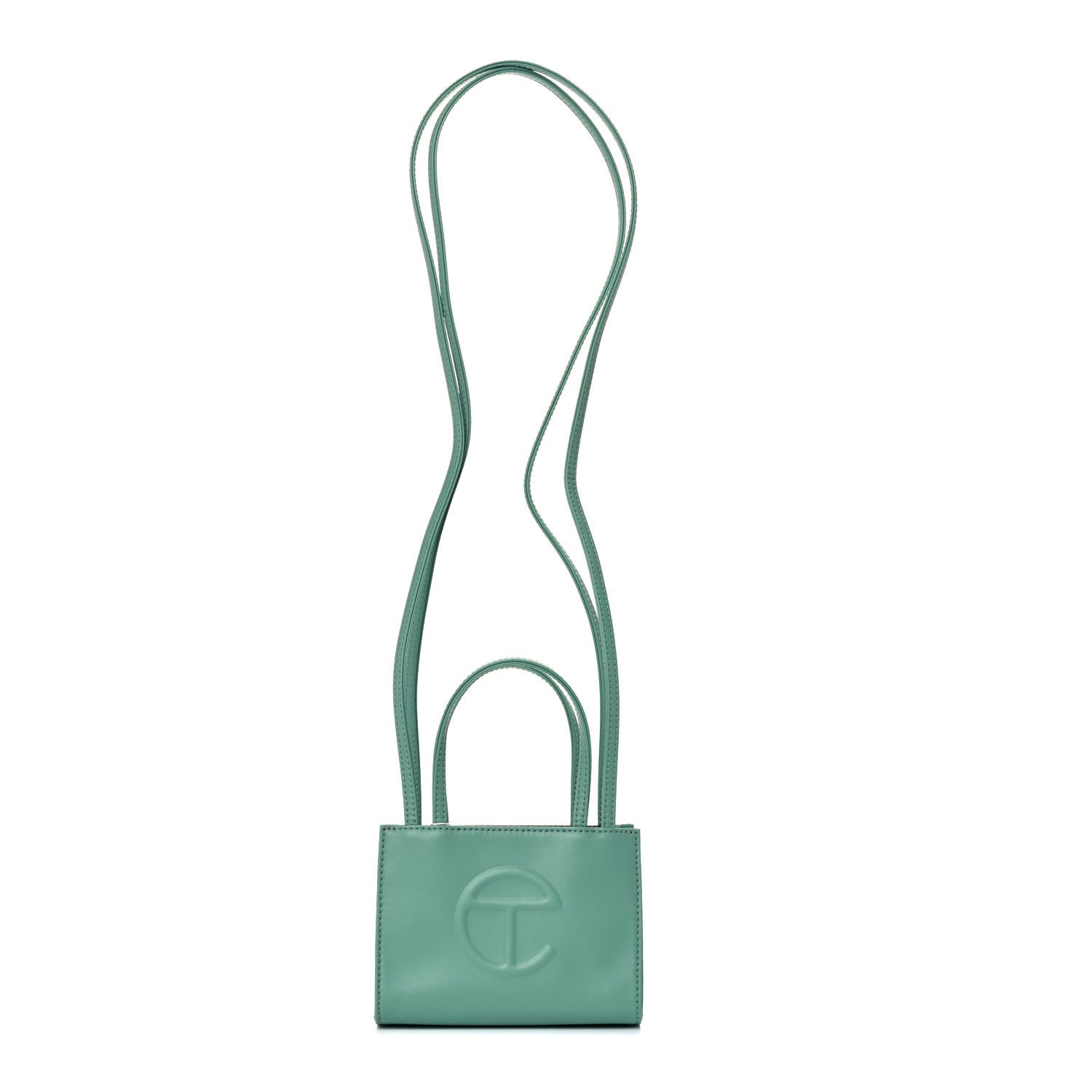 Telfar Vegan Leather Small Shopping Bag Sage 3 of 10