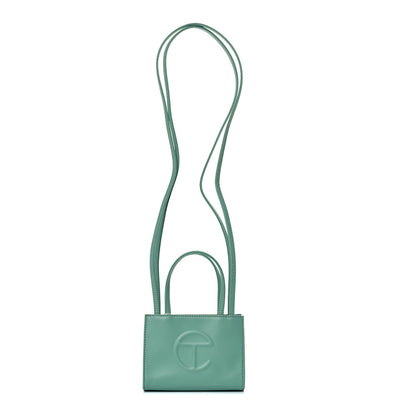 Telfar Vegan Leather Small Shopping Bag Sage 3 of 10