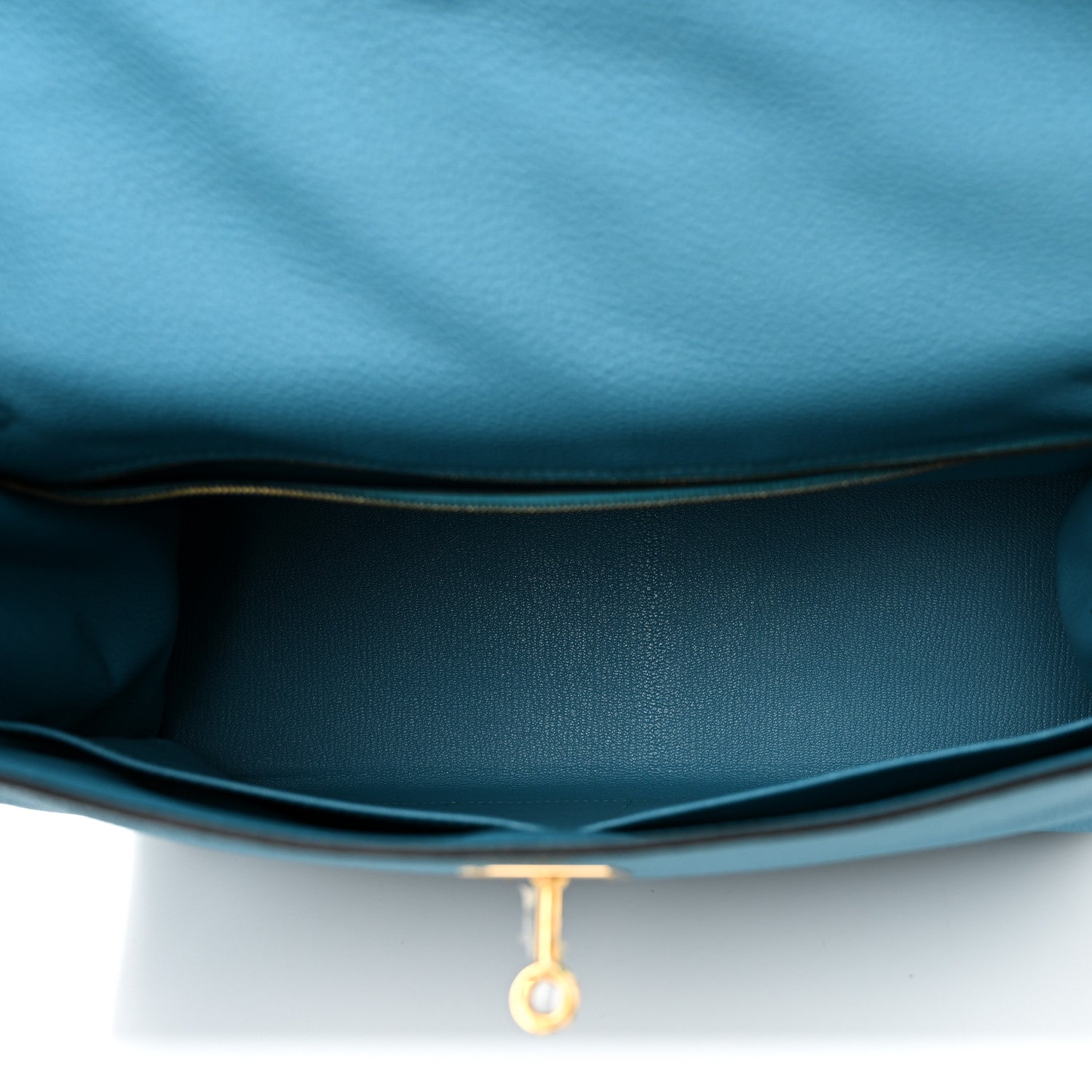 Hermes Togo Kelly Retourne 35 Turquoise 5 of 10