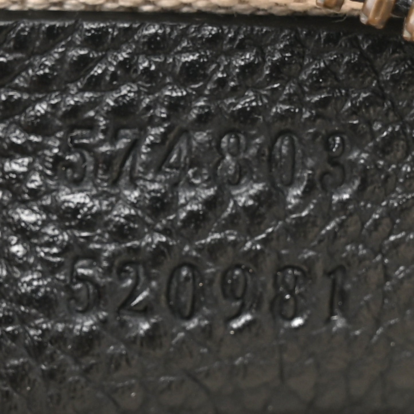 Grained Calfskin Mini Logo Messenger Bag Black