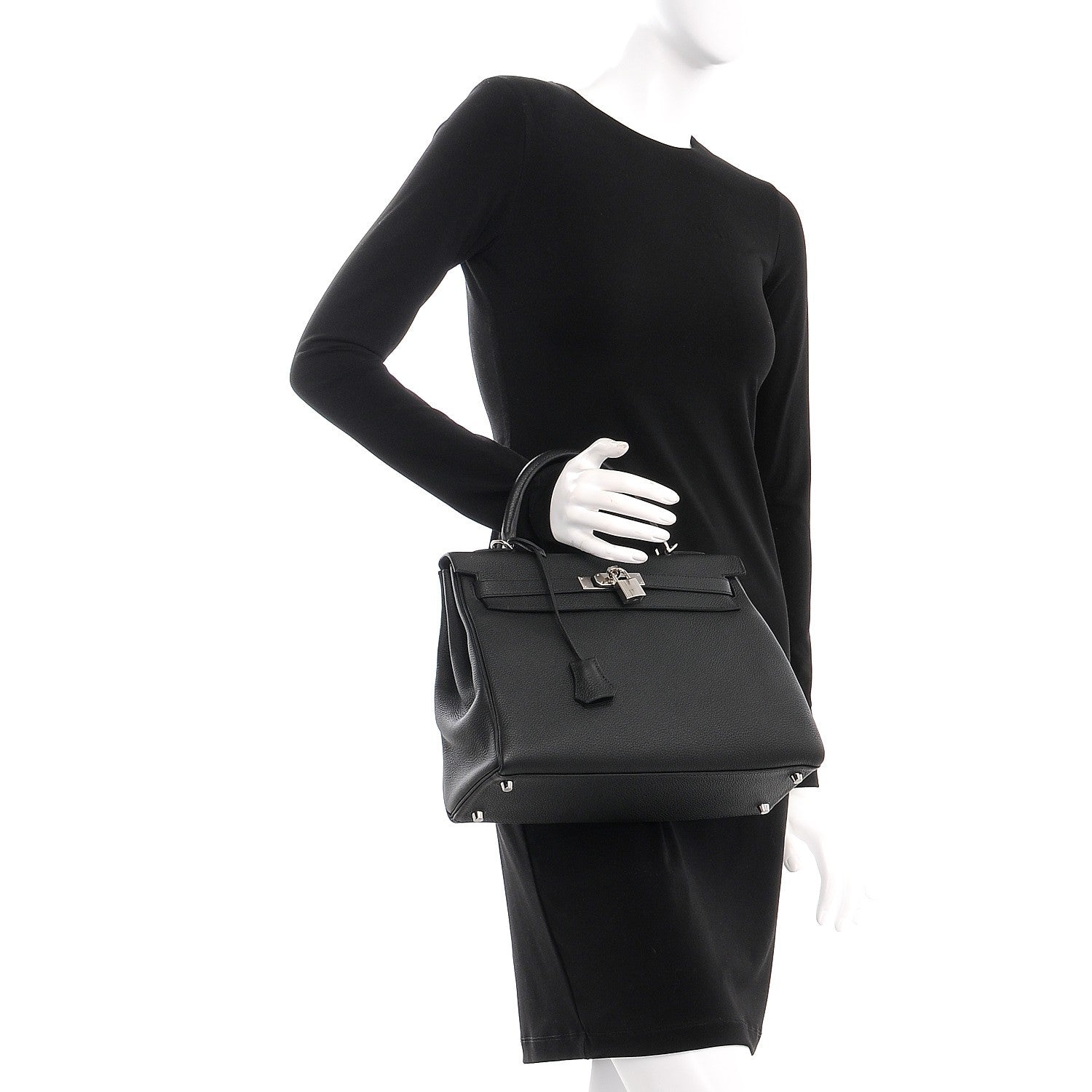 Hermes Togo Kelly Retourne 32 Black 3 of 39