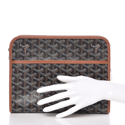 Goyard Goyardine Jouvence MM Toiletry Pouch Black Gold 2 of 8