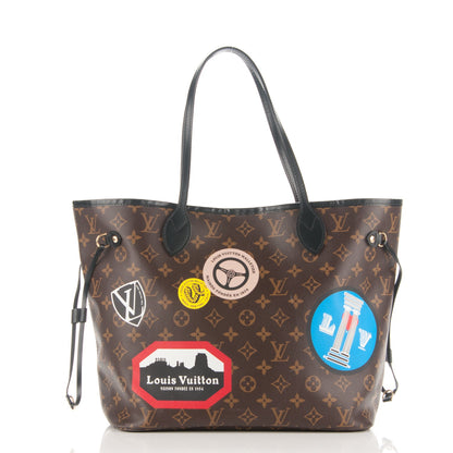 Louis Vuitton Monogram World Tour Neverfull MM 3 of 9